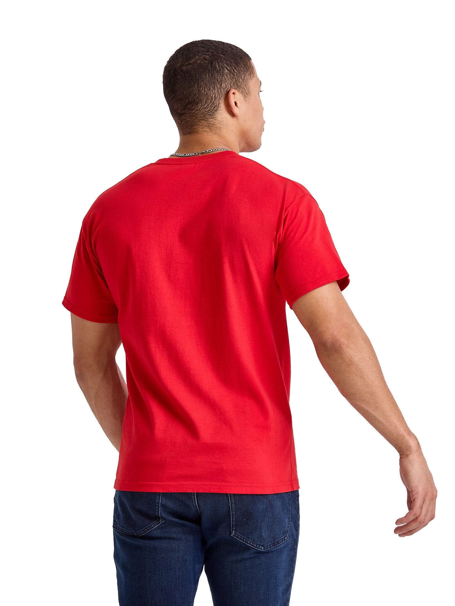 Hanes Men's Pocket T-Shirt Cotton Short Sleeve Tee Crewneck Classic Fit Essentials, Sizes S-3XL