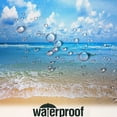 thumbnail image 6 of Beach Shower Curtain, Tropical Sea Beach Ocean Waves Blue Sky Seaside Scene Bathroom Curtain Waterproof Fabric Machine Washable with Hooks,72" Wx84 L, 6 of 6