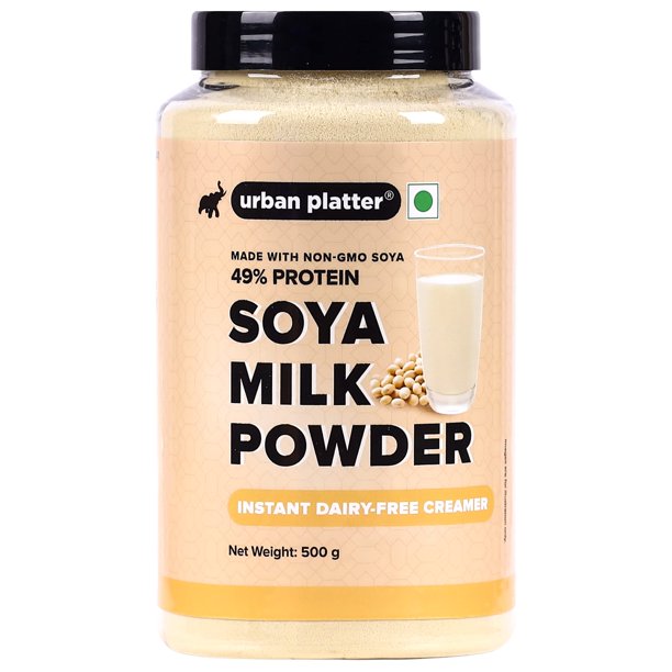 Urban Platter Soya Milk Powder, 500G [PlantBased/Milk Alternative, Non