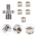 thumbnail image 4 of Silver Metal Converter for Connecting 1/4" to 3/8" Tripod Thread 5 Pieces, 4 of 9
