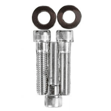 Drag Specialties DS-190743 Triple Tree Pinch Chrome Socket-Head Bolt Set - Knurled