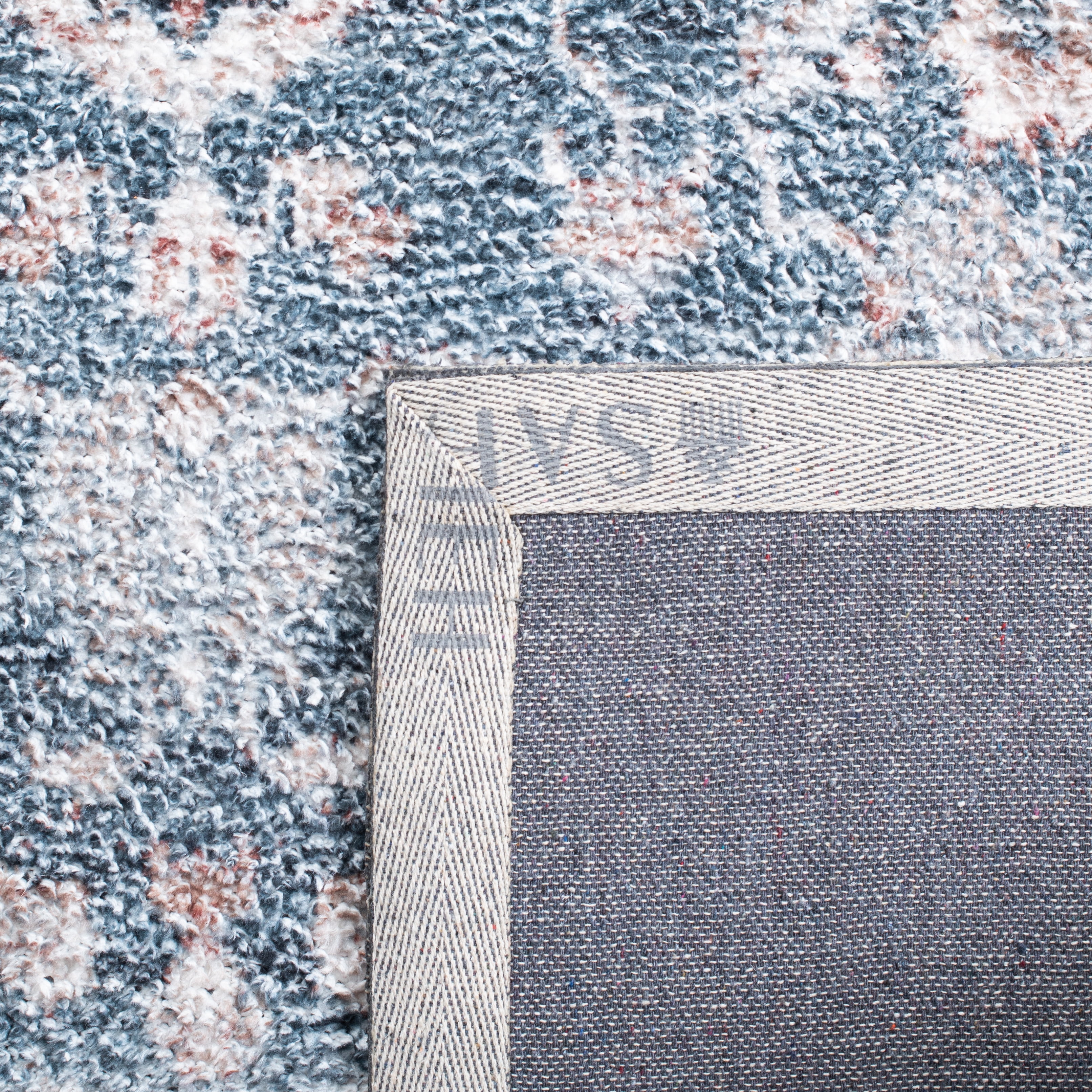 SAFAVIEH Classic Vintage Ramona Medallion Area Rug, Light Blue/Rust, 9' x 12'