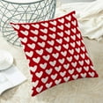 thumbnail image 4 of Valentine Decor Pillow Covers 18x18 Set of 2 Romantic Love Heart Red Throw Pillow Covers Valentine''s Day Wedding Mother''s Day Linen Decorative Cushion Cover for Couch Sofa Bed, 4 of 6