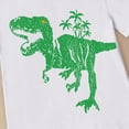 thumbnail image 4 of TOWED22 Toddler Baby Boy Summer Outfits Animal Embroidered Short Sleeve T Shirt Stripe/Plaid Shorts Set Infant Clothes White,7-8 Y, 4 of 6
