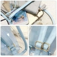 thumbnail image 4 of Transparent Backpack, Vinyl Handbag, Opaque Pvc Shoulder Straps, Multipurpose Clear Tote for Concerts, Festivals, and Travel, Blue Plastic Purse, by FAJHHA, 4 of 8