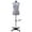 Gray, variant on GEX Worldwide 70'' Gray Female Fabric Adjustable Mannequin Dress Form for Sewing Women's Mannequin Body Torso with Stand Medium