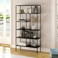 thumbnail image 6 of Evelyn&Zoe Winthrop 72" Tall Rectangular Bookcase, Blackened Bronze, 6 of 8