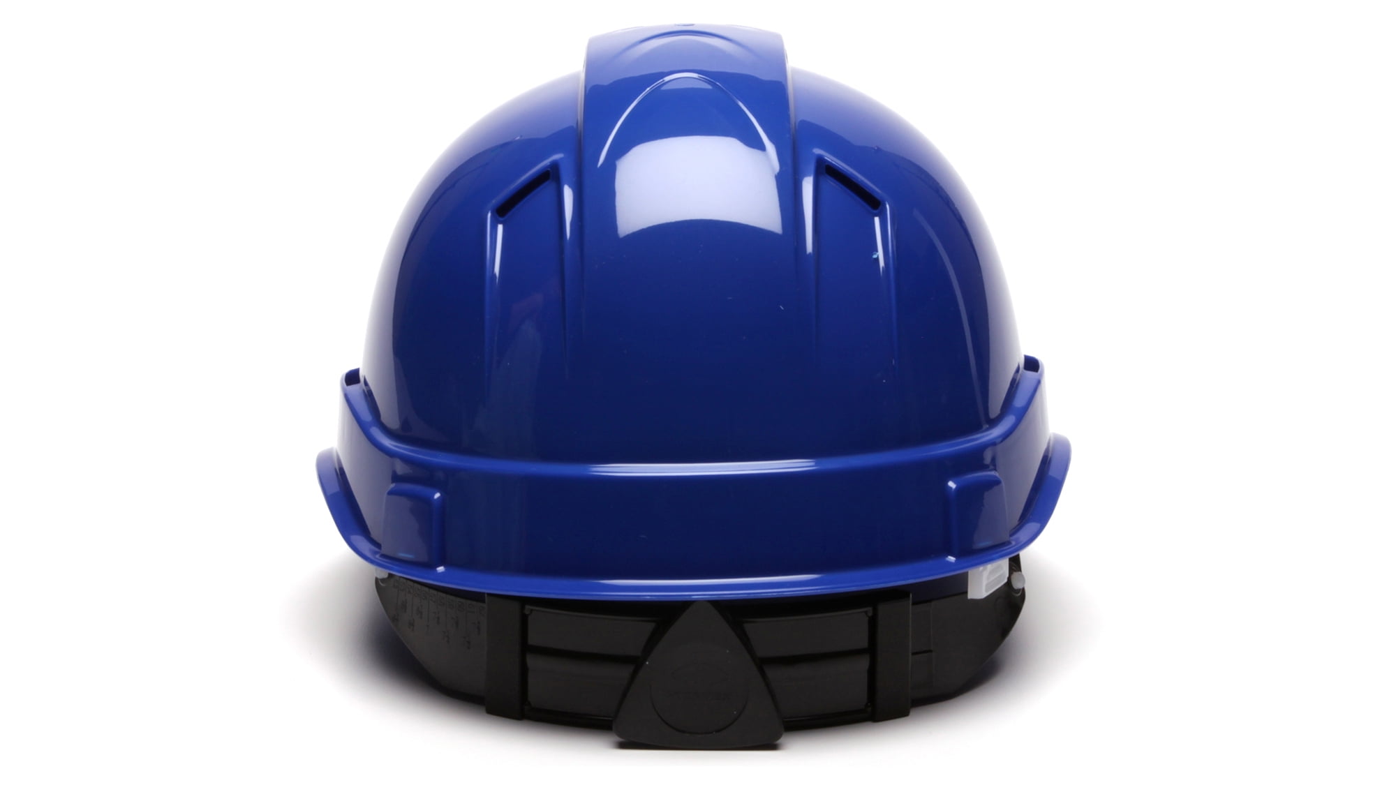 Pyramex Ridgeline Vented 4 Pt Ratchet Suspension Hard Hat, Blue