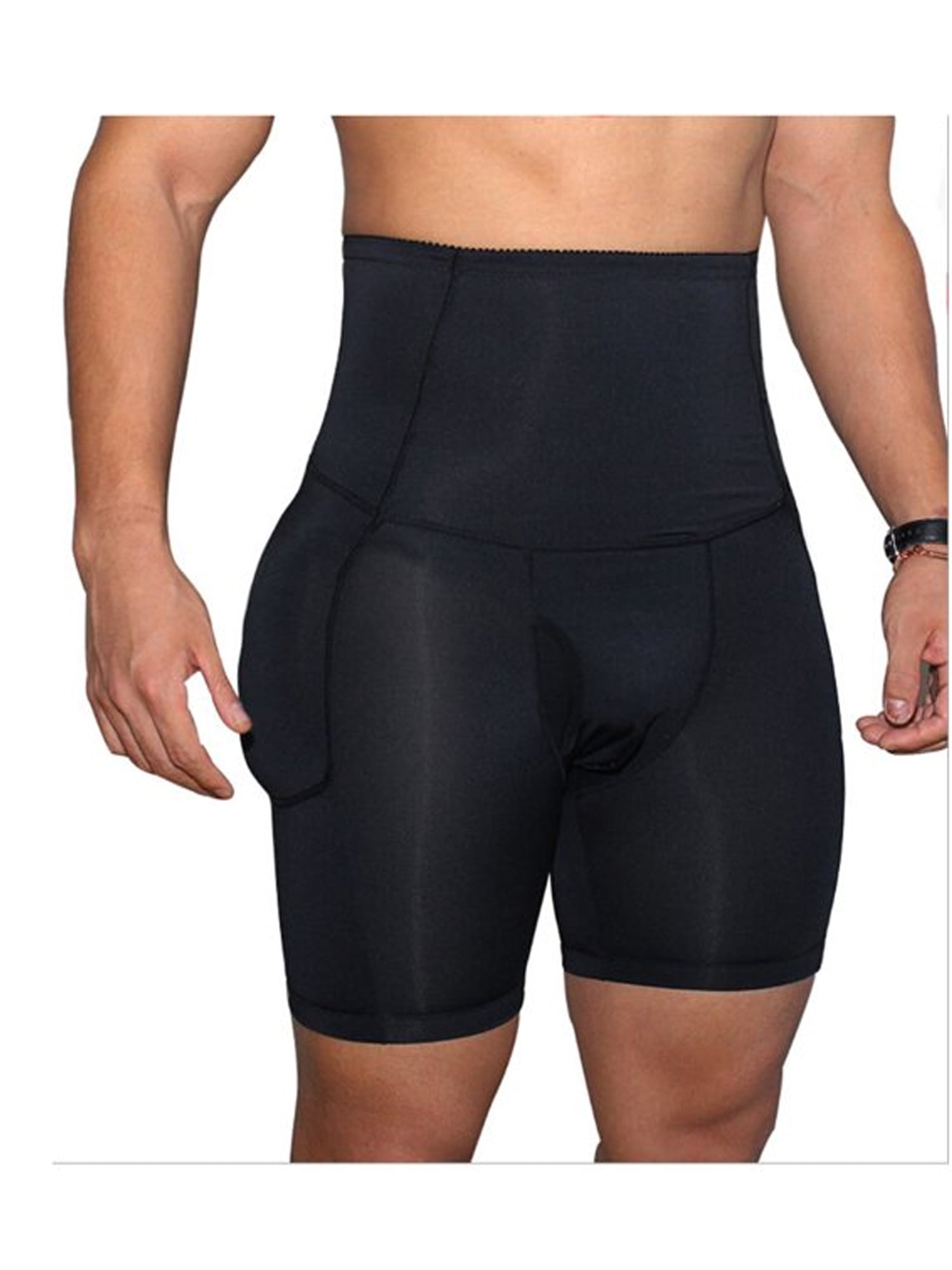 Mens Padded Butt Booster Bodyshorts Enhancer Hipup Slimming Underwear
