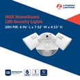 thumbnail image 2 of Lithonia Lighting HGX LED 2RH ALO SWW2 120 PIR WH M2 HomeGuard Security Flood Lights 2150-2600 Lumens, 2-Light, Photocell Sensor and Motion Detection, White, 2 of 5