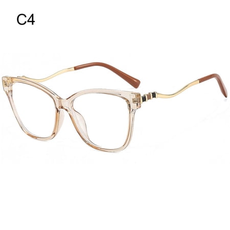 Vintage TR90 Metal Anti UV Glare Computer Goggles Reading Gaming Glasses Eyewear Anti-blue Light Glasses C4