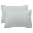 thumbnail image 1 of Juego de 2 Suaves Transpirables Fundas Almohadas con Bordado sin Cremallera, 1 of 6