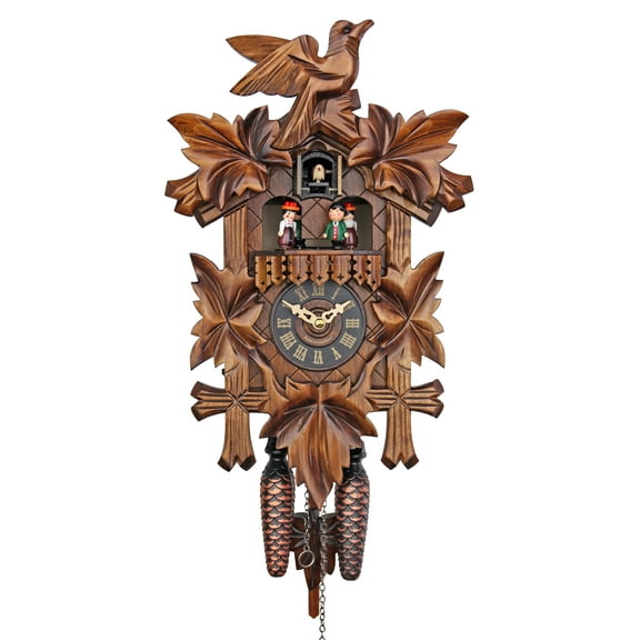 Engstler Quartz Cuckoo Clock - The Traditional Vine Leaves