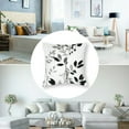 thumbnail image 5 of nygtbtfer Black White Floral Pillow Covers Set of 2 Grey Flower Throw Pillow Cover Soft Elegant Accent Decor Couch Cushion Cover for Bed Living Room Outdoor Waterproof Sofa Pillowcases  White, 5 of 7