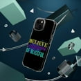 thumbnail image 4 of DistinctInk Clear Hybrid Case for Apple iPhone 15 Plus (6.7" Screen) - Believe Beginning Blissful - Lightweight Grip, 4 of 9