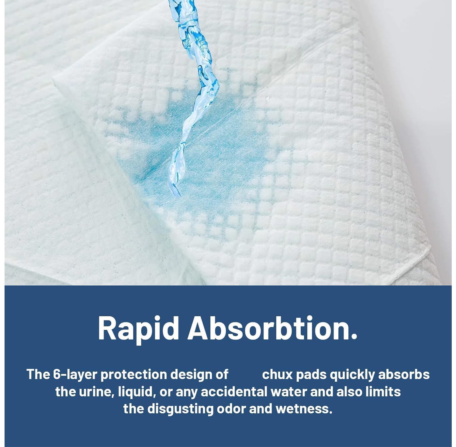 Tear-Resistant Disposable Bed Pads 31"x55" 40 Count Absorbent Underpads,Thicker Extra Large Incontinence Bed Pads, Pee Pads for Adults, Kids, Elderly, Pets