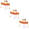 thumbnail image 3 of QualitChoice Wide Application And Durable Sequined Belly Dance Hip Scarf For Performances Waist Automatic orange 3Set, 3 of 6