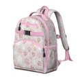 thumbnail image 2 of Pink Dog Paw Backpack for School,Cute School Bag,Schoolbag with Adjustable Shoulder Straps & Padded Back,15.25"x11.5"x5.25", 2 of 6