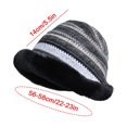 thumbnail image 2 of Gorro de pescador mullido, grueso y suave, a la moda, para invierno, cálido, para niñas y mujeres (C), 2 of 4