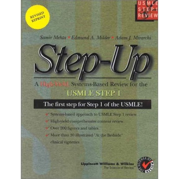 Pre-Owned Step-Up: A High-Yield, Systems-Based Review for the USMLE Step 1 Exam Revised Reprint, 9780781738934, 0781738938, Paperback, Revised edition