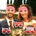 thumbnail image 5 of AJGRHE Valentine's Day Heart Shaped Novelty Glasses – Happy Valentine’s Day Eyewear Photo Booth Props Ornaments Favors Pink1, 5 of 5