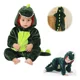 thumbnail image 1 of Lindo Pijama De Bebé De Franela De Dinosaurio Pequeño, 1 of 8