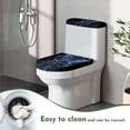 thumbnail image 5 of HELLHERO Butterfly Fits All Toilet Shapes Bathroom Toilet Lid Cover & Easy Care Universal Elastic Bottom with 2 Pack Bathroom Toilet Cozy Set, 5 of 8