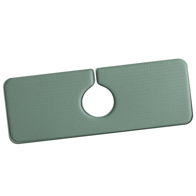 Almohadilla absorbente de cuero sintético para grifo, almohadilla absorbente para fregadero, almohadilla para salpicaduras de grifo para cocina Los 40x15x1cm