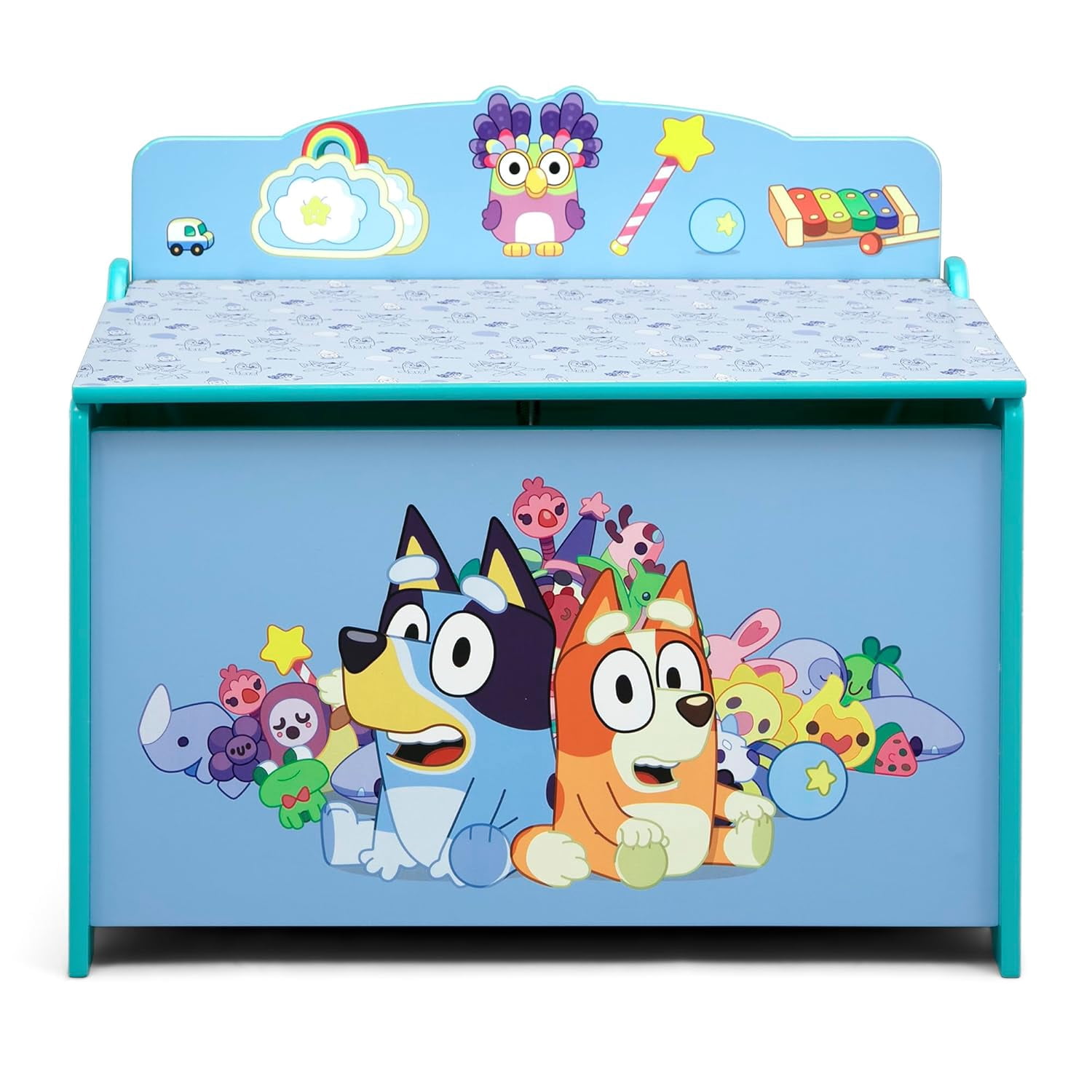 Deluxe Toy Box with Slow-Closing Lid for Kids Room Storage