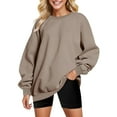thumbnail image 2 of Fall Sweatshirts for Women 2025 Long Sleeve Crewneck Drop Shoulder Basic Oversized Sweatshirt Pullover Tops, 2 of 5