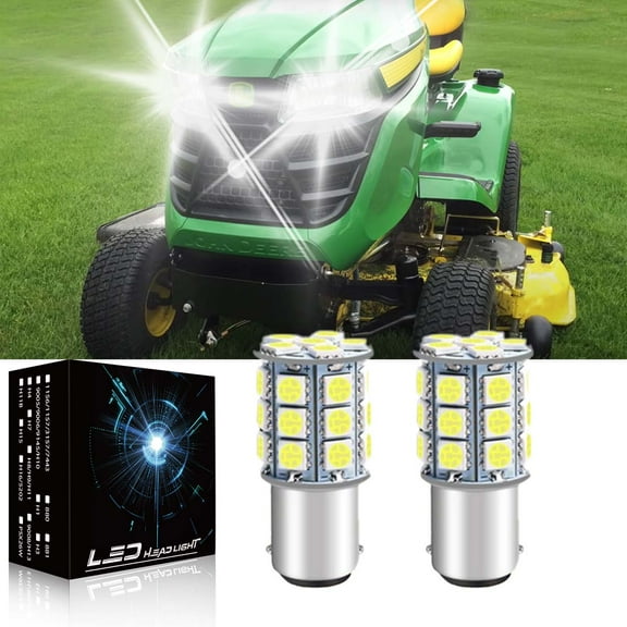SHENKENUO SUPER BRIGHT LED light bulbs For AD2062R Deere LA145 L120 L130 S240 tractor mower,6000k White,Pack of 2