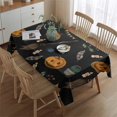 thumbnail image 2 of Halloween Pumpkins and Brooms Rectangle Tablecloth 60"x84",Waterproof Polyester Rectangle Table Cloth, Wipeable Spillproof Polyester Tablecloth for Dining, Camping, Indoor and Outdoor, 2 of 5