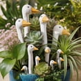 thumbnail image 4 of Garden Goose Stakes, 3 Piece Resin Goose Garden Decor, Outdoor Goose Yard Statues with Metal Stakes, Garden Lawn Plant Flower Bed Decorations for Patio Yard Landscape, 4 of 9