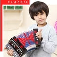 thumbnail image 3 of Instrumento de acordeón para niños, juguetes, 7 teclas, 2 bajos, acordeón pequeño para niños y niñas, educativo, 3 of 8