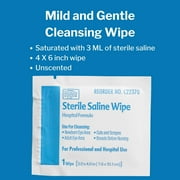 Hygea Sterile Saline Wipes, Individually Wrapped, 4 in x 6 in, 24 Count, 1 Pack