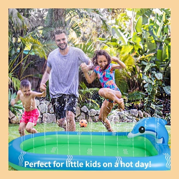 Piscine Gonflable Pour Enfants 87 Cm – 2 Anneaux, PVC Renforcé, Polyvalente : Pataugeoire, Bac à Sable Ou Piscine à Balles Piscine Jardin Bébé