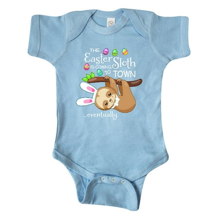 

Inktastic Easter Sloth with bunny ears- funny Gift Baby Boy or Baby Girl Bodysuit