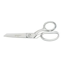 Gingher Knife Edge Bent Trimmers- 7" Stainless Steel, Sewing Scissors, Fabric & Denim - Silver