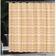 thumbnail image 3 of Ambesonne Brown Plaid Shower Curtain, Earth Tones Streaks, 69"Wx84"L, Multicolor, 3 of 4