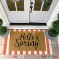 thumbnail image 2 of iOhouze Outdoor Rugs Orange and White Striped Area Rug 4x6 ft Washable Indoor Outdoor Cotton Floor Carpet Rug Fall Rugs, 2 of 8