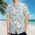 thumbnail image 5 of High Quality Hawaiian Shirts for Men Short Sleeve Aloha Beach Shirt Floral Summer Casual Button Down Shirts Blouses L6O6BF, 5 of 7