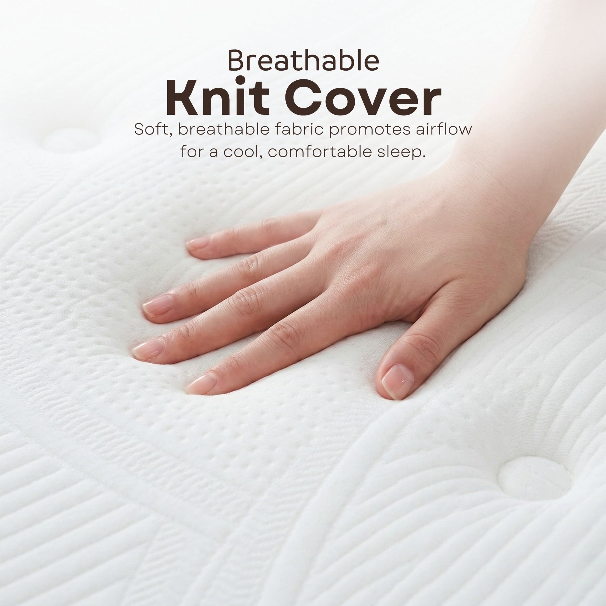 Primo International Equilibria 12in Polyurethane King Mattress in White