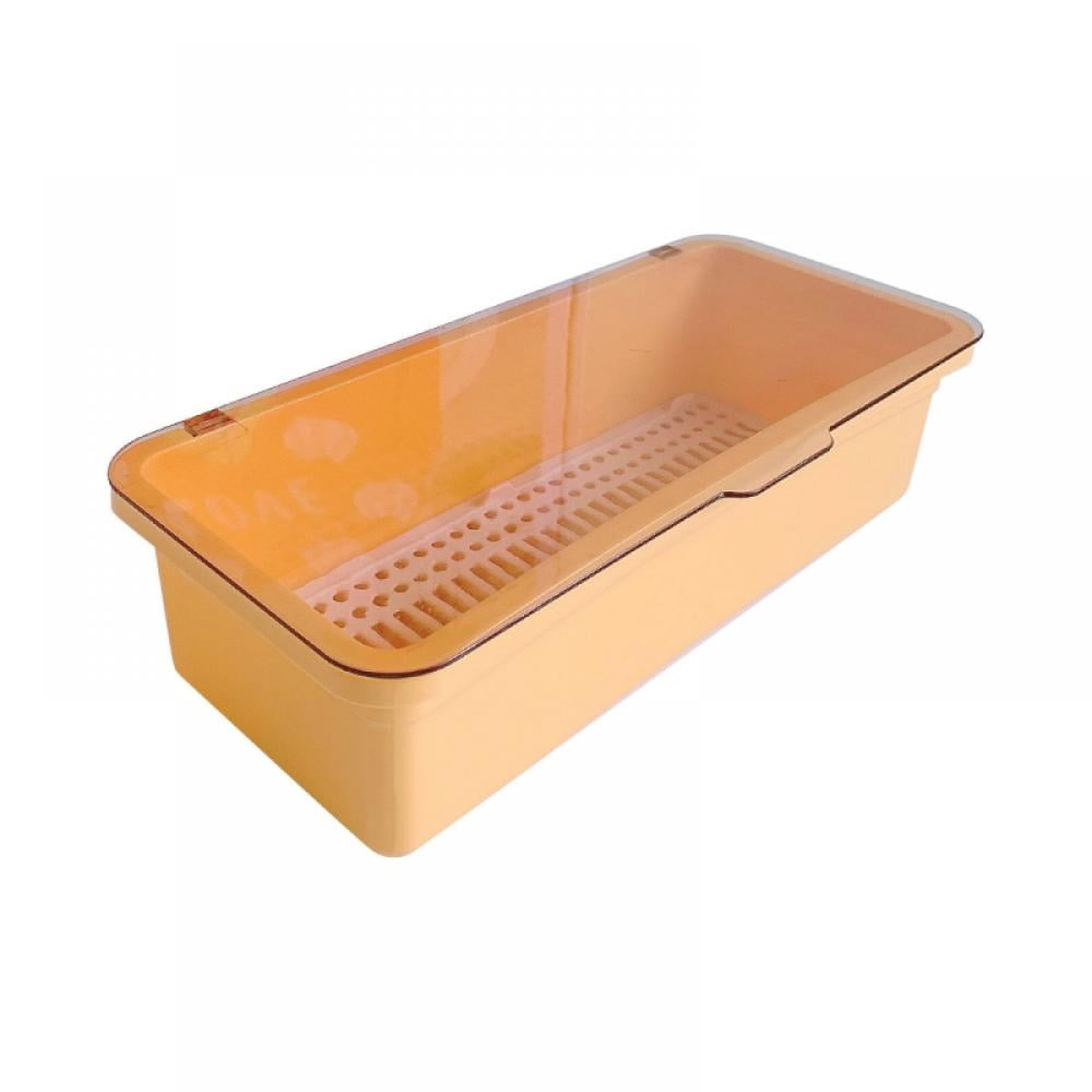 Minimalist Brush Storage Box with Lid Dustproof Beauty Egg Lipstick  Portable Desktop Transparent Storage Bucket 