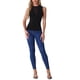 thumbnail image 2 of INSPIRE CHIC Camisetas sin mangas de malla para mujeres, blusa brillante para fiestas, camiseta brillante L negra, 2 of 6