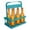 Mint Green, variant on 100Fens Foldable Plastic Beer Basket Beverage Beer Holders Sports Kettle Portable Holders Beer Rack