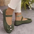 thumbnail image 5 of Gealkoca Dress Shoes Mary Jane Ballet Flats Round Toe Comfortable Elegant Shoes with Bow Decoration Solid Color Cute Mary Jane Flats, 5 of 8