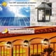 thumbnail image 2 of Luces solares de pared CYHKEE, paquete de 2 unidades, sensor de movimiento IP65, impermeables, 2 of 8