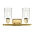 thumbnail image 3 of 516-2W-AB-G342-Innovations Lighting-Hadley - 2 Light Bath Vanity In Art Deco Style-9 Inches Tall and 16 Inches Wide-Antique Brass Finish-Clear Glass, 3 of 4