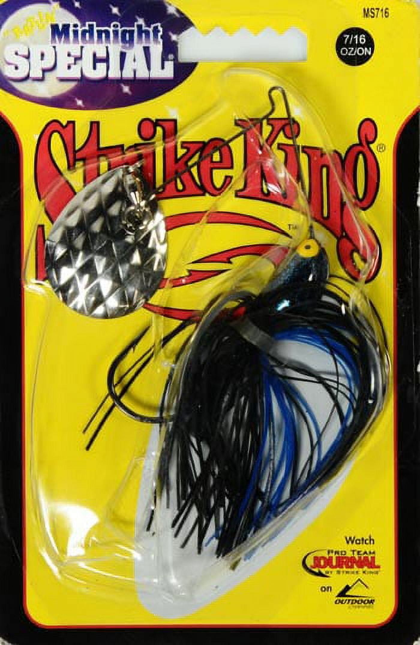 Strike King Ratlin Midnight Special 7/16oz Spinnerbait Lure Black/Blue
