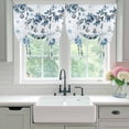 thumbnail image 4 of Blue Gnomes Christmas Balloon Curtains for Bedroom/Front Door/Bathroom, Xmas Ball Gifts Botanical Snowflake Tie Up Curtains 63 Inch Length Light Filtering Kitchen Curtains Shades for Windows 46"x63", 4 of 8